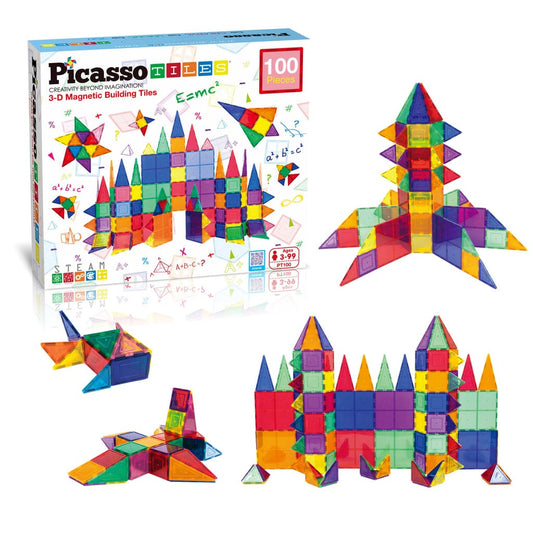Pista Magnética 3-D Building 100 pz Picasso Tiles