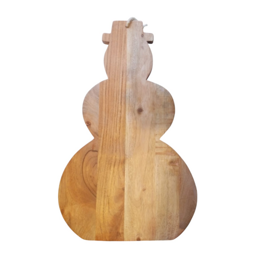 Tabla de Charcutería Snowman - Madera Natural