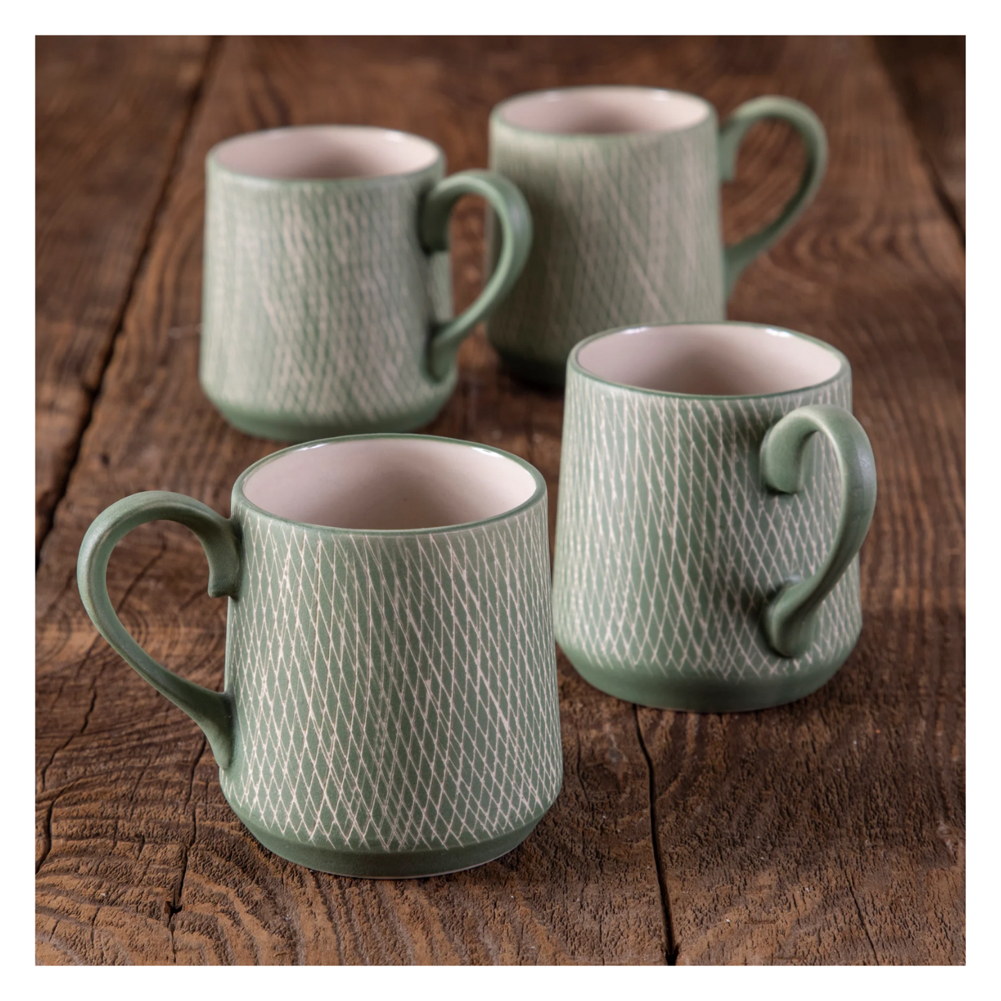 Taza para expresso Gres - Jade Crosshatch